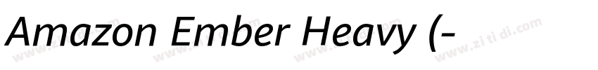 Amazon Ember Heavy (字体转换